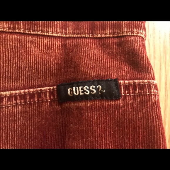 Guess Distressed Corduroy skirt Size 31 - Picture 5 of 7